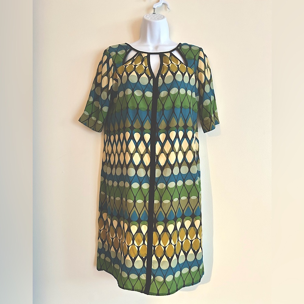 TAYLOR Geometric Patterned Dress / Size 4